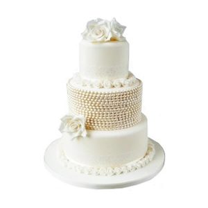 Pearl Decadence Wedding Cake